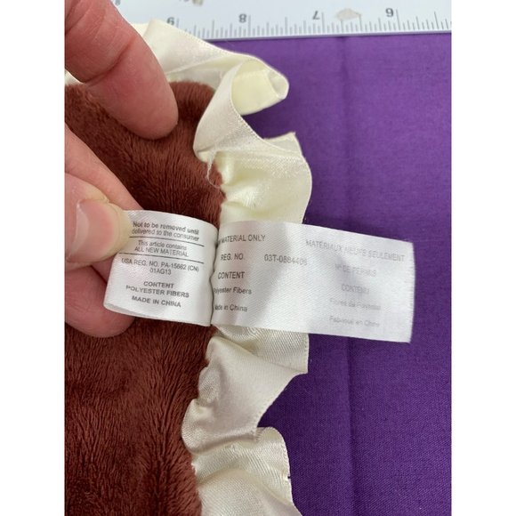 Nookums Monkey Brown Cream Silky Minky FLAWED Security Blanket Lovie - Picture 4 of 11